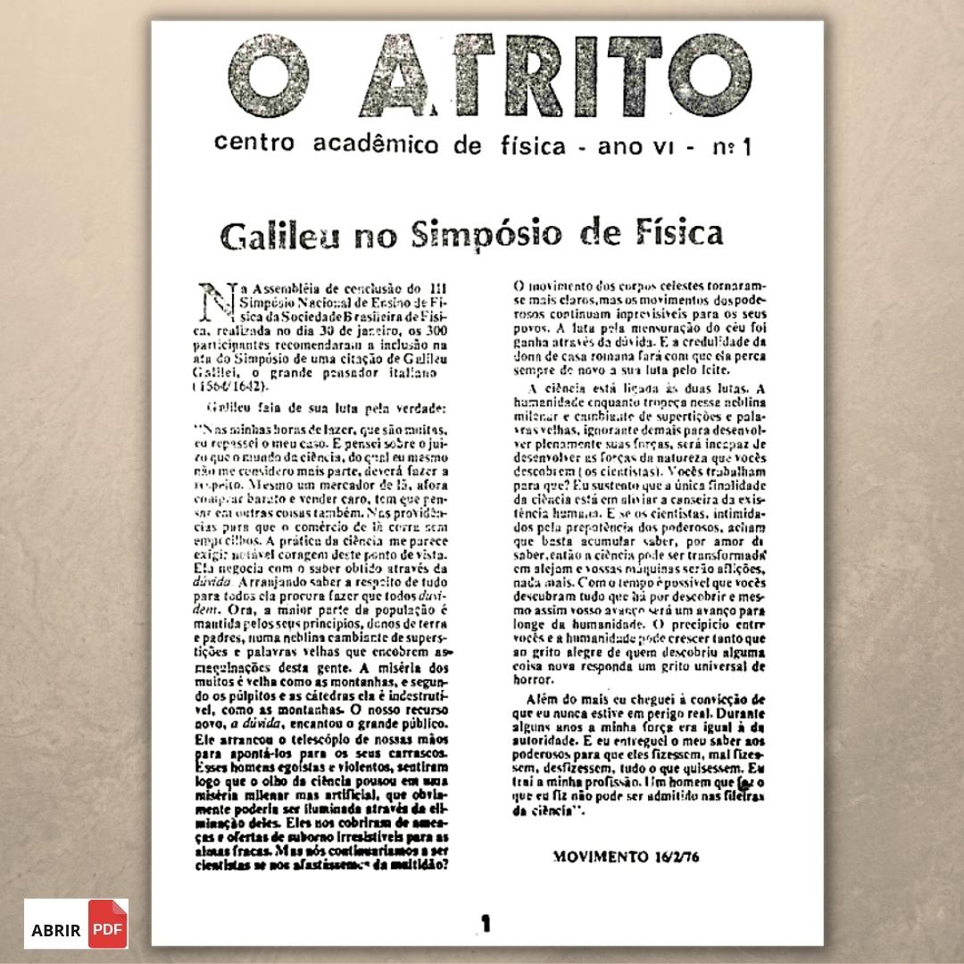 arte o atrito 1976